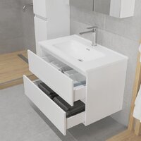 Lauter Тумба под умывальник Mia 80 (белый глянец) Image #8