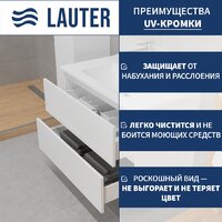 Lauter Тумба под умывальник Mia 80 (белый глянец) Image #2