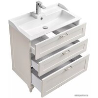 Акватон Тумба Леон 80Н 1A1863K0LBPS0 с умывальником Фабиа 800 (белый) Image #3