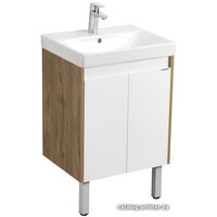 Акватон Тумба под умывальник Сканди Doors 55 1A278801SDZ90 (белый/дуб рустикальный) Image #2