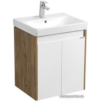Акватон Тумба под умывальник Сканди Doors 55 1A278801SDZ90 (белый/дуб рустикальный) Image #1