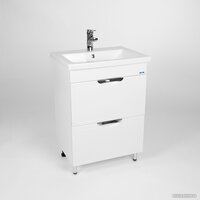 Viant Тумба с умывальником Лима Como 60 VLIM60CO-T2Y+S-UM-COM60/1-w Image #4