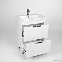 Viant Тумба с умывальником Лима Como 60 VLIM60CO-T2Y+S-UM-COM60/1-w Image #3