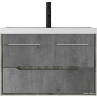 Домино Тумба под умывальник Bazis 80 Loft В2 (бетон) Image #2