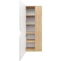 Doratiz Шкаф-пенал Фьорд 40 L 2712.303 (дуб бунратти/белый,с подвесной) Image #3