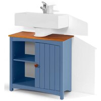 Диприз Тумба под умывальник Paula Д.1329.1 (голубой воск/черри) Image #2