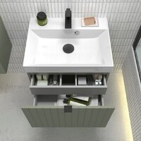 Lauter Тумба под умывальник Melisa 50 (серо-зеленый п/мат) Image #11