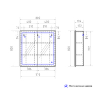 Vigo Шкаф с зеркалом Geometry 800 Image #4