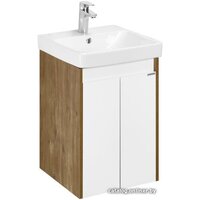 Акватон Тумба с умывальником Сканди Doors 45 1A2787K0SDZ90 (белый/дуб рустикальный) Image #1