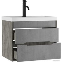 Домино Тумба под умывальник Bazis 70 Loft В2 (бетон) Image #3