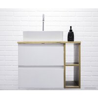 Домино Тумба под умывальник Joy 46 Frost 70 подвесная с двумя ящиками В2 Image #22