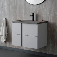 Lauter Тумба под умывальник Nelli 90 (бело-серый п/мат) Image #2