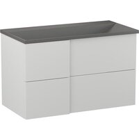 Lauter Тумба под умывальник Nelli 90 (бело-серый п/мат) Image #1