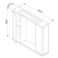 AM.PM Шкаф с зеркалом Like [M80MPL0801WG] Image #2