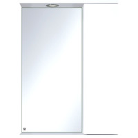 Misty Лира - 50 Зеркало-шкаф с 1 шкаф. правый, белая эмаль - П-Лир04050-013П Image #1