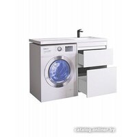 Belux Тумба под умывальник Ока Н 60-02 (1, белый глянец) Image #2