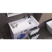 Belux Тумба под умывальник Ока Н 60-02 (1, белый глянец) Image #4