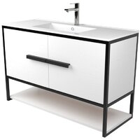 Дабер Тумба под умывальник 008 WeltWasser Deilbach 7517-100 Т8.10W.2.5 (черный/белый) Image #1