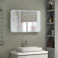 Континент Шкаф с зеркалом Tokio Led 90х53 Image #16