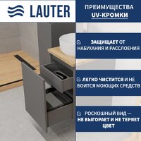 Lauter Тумба под умывальник Mia 40 (графит) Image #2