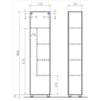 Vigo Шкаф-пенал Geometry 450 (бетон) Image #3