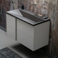Lauter Тумба под умывальник Nelli 70 (бело-серый п/мат/бетон) Image #4