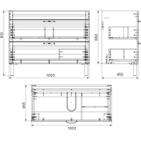 IDDIS Тумба с умывальником Oxford 100 OXF10W1i95K Image #13