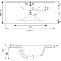 IDDIS Тумба с умывальником Oxford 100 OXF10W1i95K Image #12