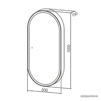 Silver Mirrors Шкаф с зеркалом Soho 50х100 LED-00002515 Image #4
