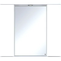 Misty Лира - 80 Зеркало-шкаф с 2 шкаф., белая эмаль - П-Лир04080-013 Image #1