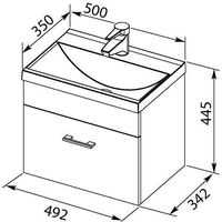 Aquanet Тумба с умывальником Нота 50 287705 Image #7