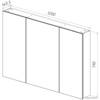 Lemark Шкаф с зеркалом Universal 120 LM120ZS-U (белый глянец) Image #6