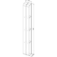 Aquanet Полка Магнум H 326461 (белый матовый) Image #7
