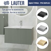 Lauter Тумба под умывальник Melisa 80 + Alton 82 (серо-зеленый п/мат) Image #2
