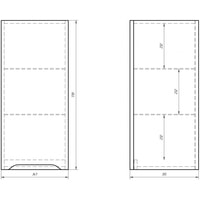 Dreja Шкаф-полупенал QL 35 99.0010 (белый) Image #2