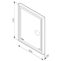 AM.PM Зеркало Gem 55 M91AMOX0553WG Image #2