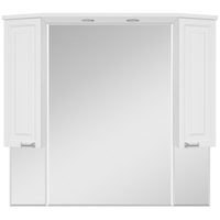 Misty Терра - 110 зеркало-шкаф, белая эмаль - П-Тер02110-011 Image #1