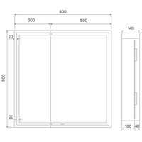 IDDIS Шкаф с зеркалом Zodiac ZOD8000i99 Image #6