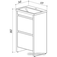 Belux Тумба с умывальником Мадрид Н50-02 Image #5