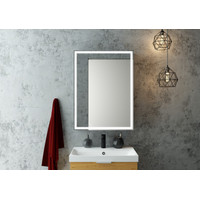 Континент Шкаф с зеркалом Mirror Box Black Led 60х80 Image #30