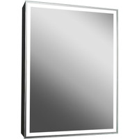 Континент Шкаф с зеркалом Mirror Box Black Led 60х80 Image #22