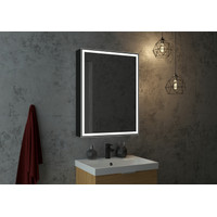 Континент Шкаф с зеркалом Mirror Box Black Led 60х80 Image #28