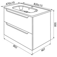 IDDIS Тумба под умывальник Edifice EDI80L0i95 Image #9