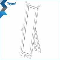 Teymi Зеркало Helmi 45x160 T20245 (светлый дуб) Image #15
