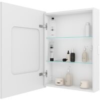 Континент Шкаф с зеркалом Allure Led 55х80 L Image #8