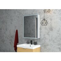 Континент Шкаф с зеркалом Allure Led 55х80 L Image #15