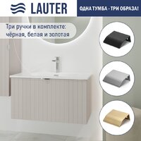 Lauter Тумба под умывальник Melisa 80 + Alton 82 (кашемир п/мат) Image #2