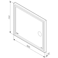 AM.PM Зеркало Gem 80 M91AMOX0803WG Image #2