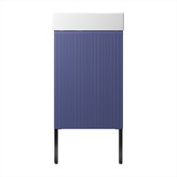Wellsee Тумба под умывальник 3 в 1 WC Area 221804006 (тумба/матовый синий, раковина/глянцевый белый, ножки/матовый черный) Image #2