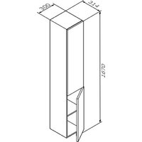 AM.PM Шкаф-пенал Gem M90CHR0306HF Image #8